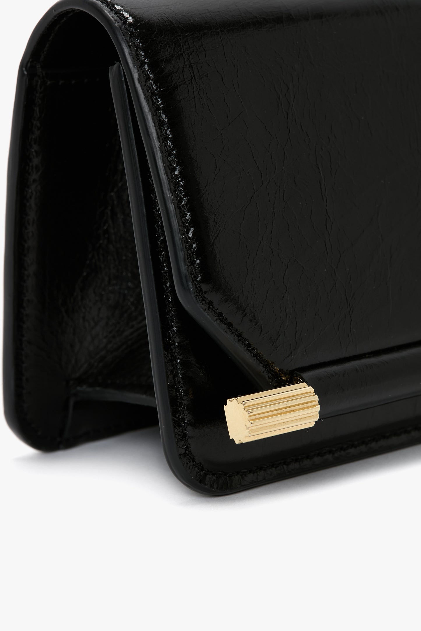 202 Clutch Bag In Black Leather