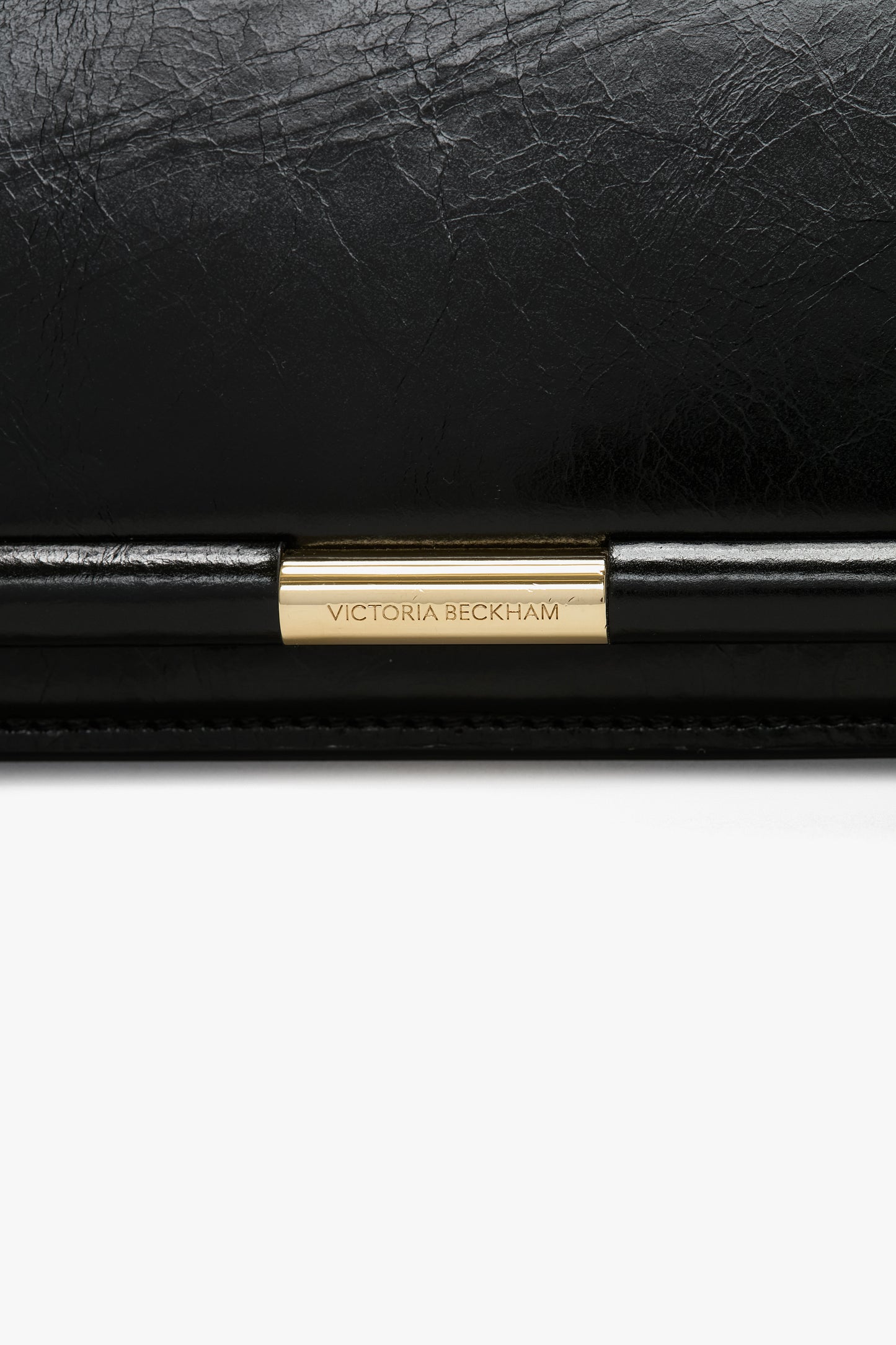 202 Clutch Bag In Black Leather