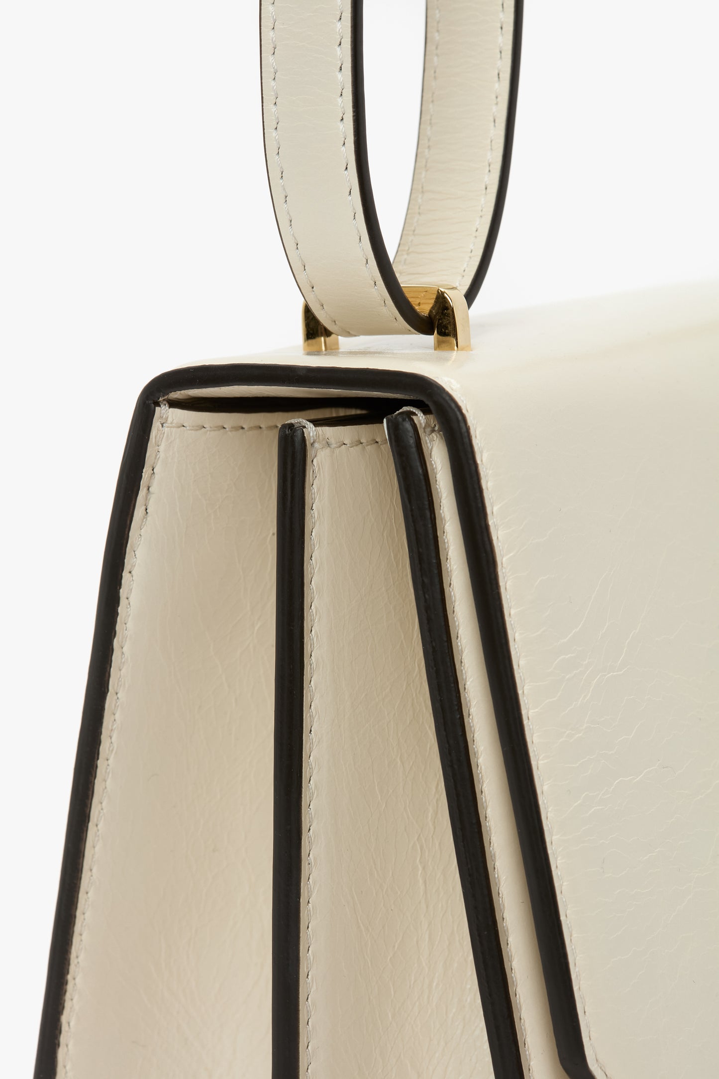 202 Crossbody Bag In Ivory Leather