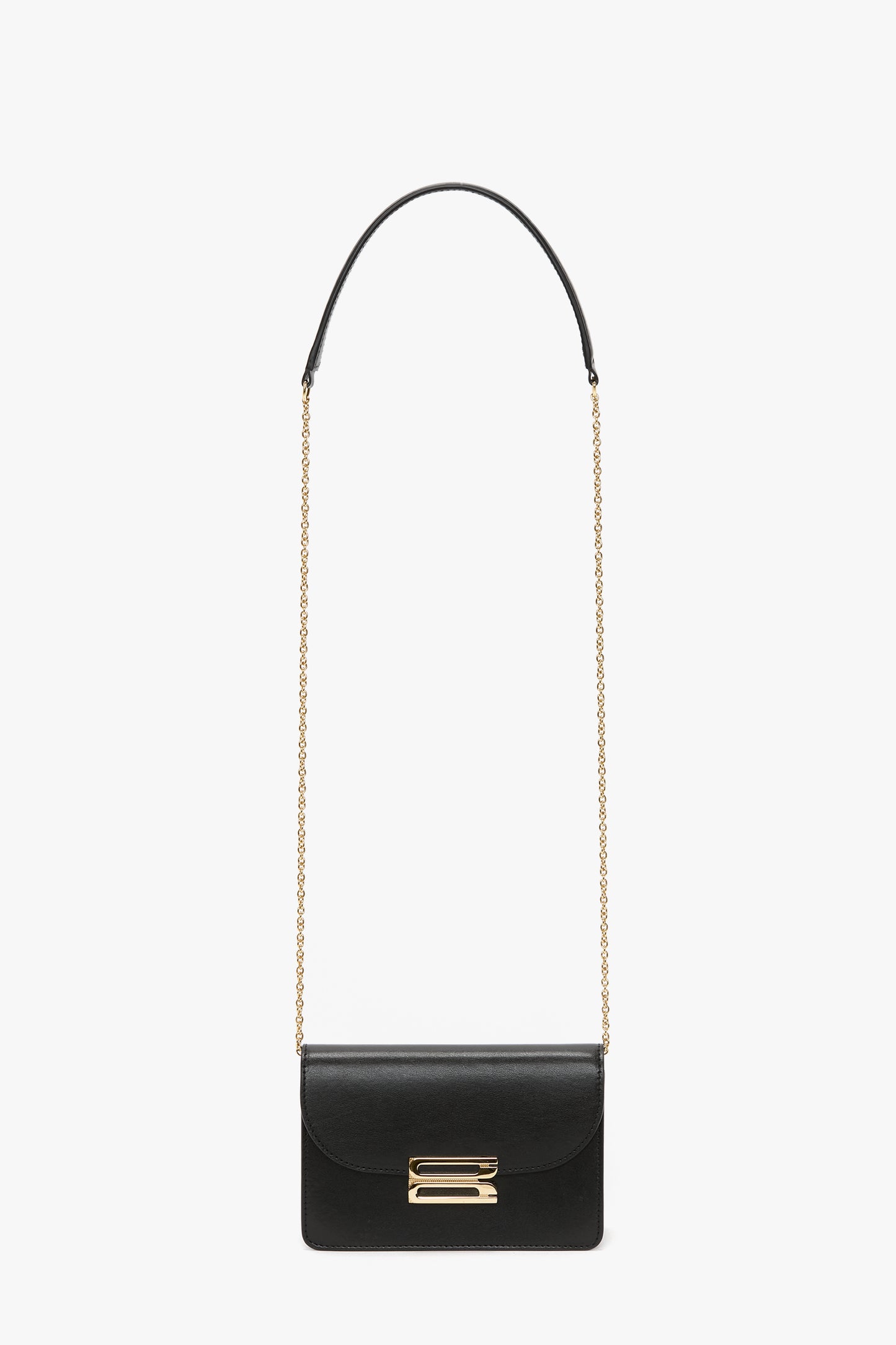 Nano Dorian Bag With Chain In Black Smooth Leather