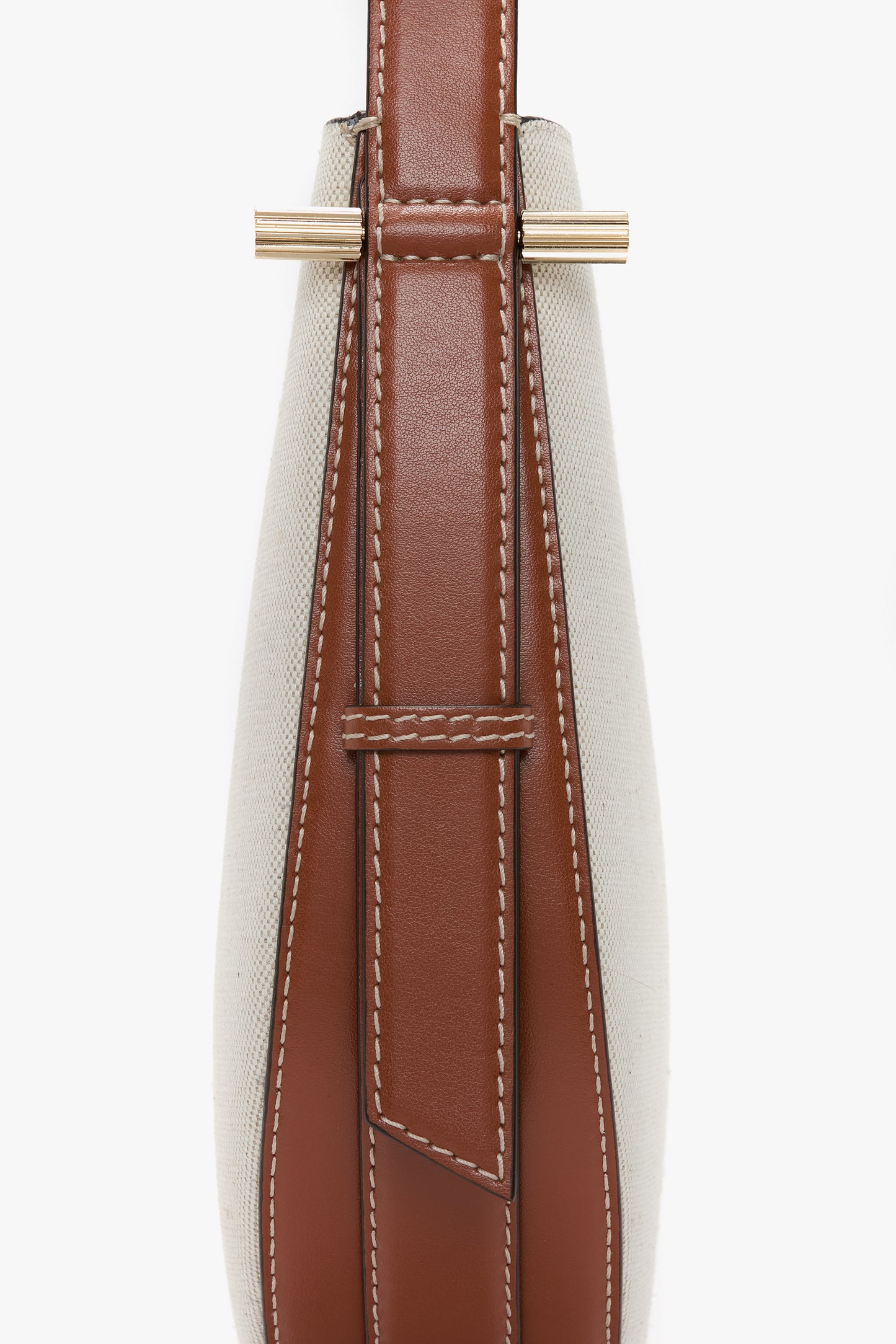 Medium Dia Hobo Bag In Ivory Canvas