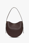 Medium Dia Hobo Bag In Burgundy Leather