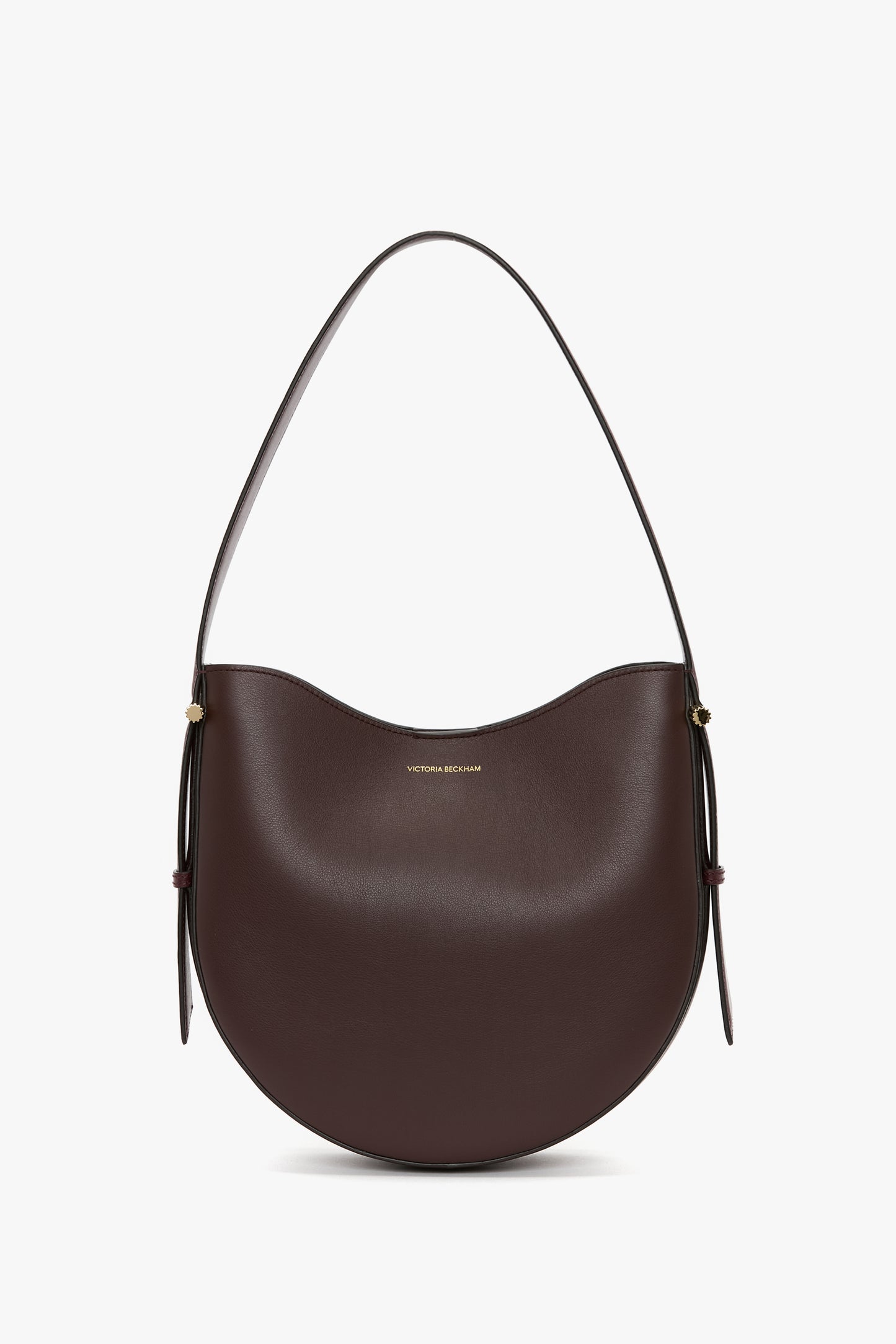 Medium Dia Hobo Bag In Burgundy Leather