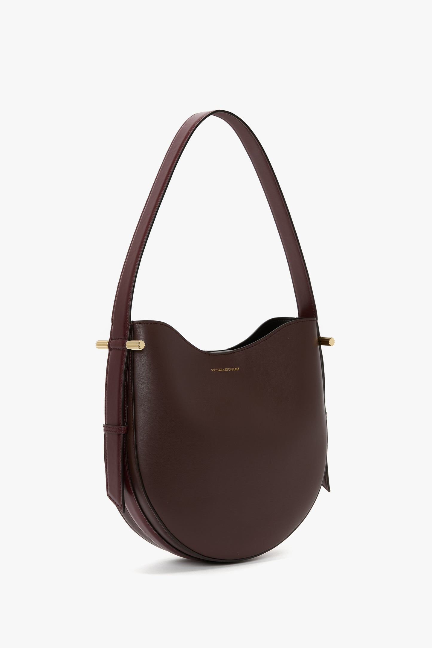 Medium Dia Hobo Bag In Burgundy Leather