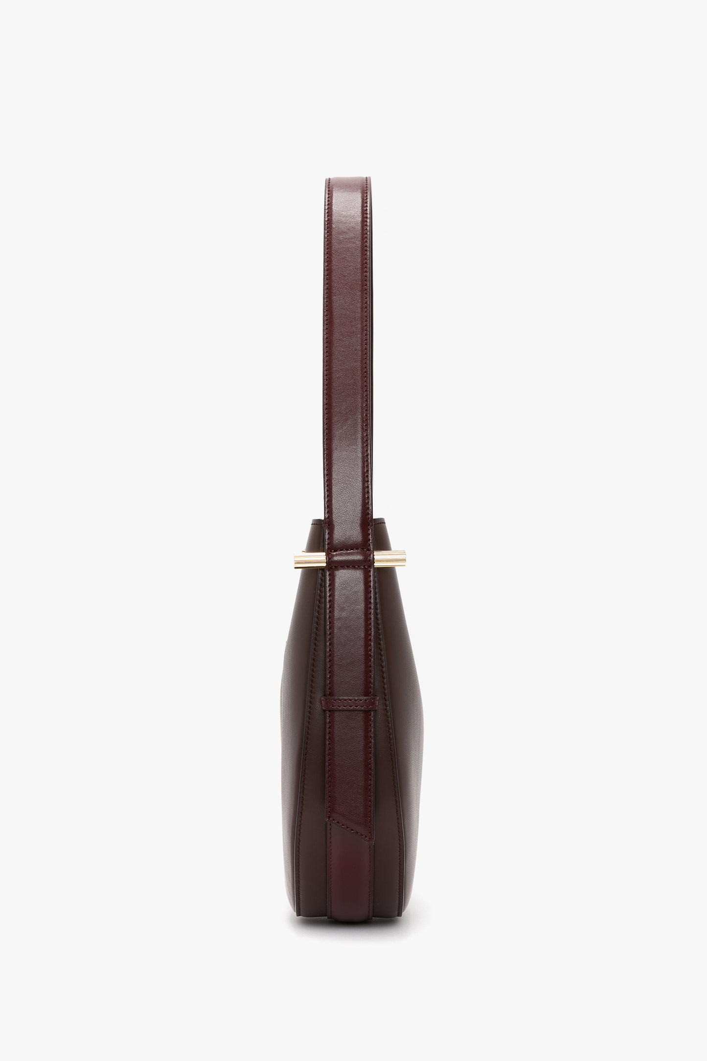 Medium Dia Hobo Bag In Burgundy Leather