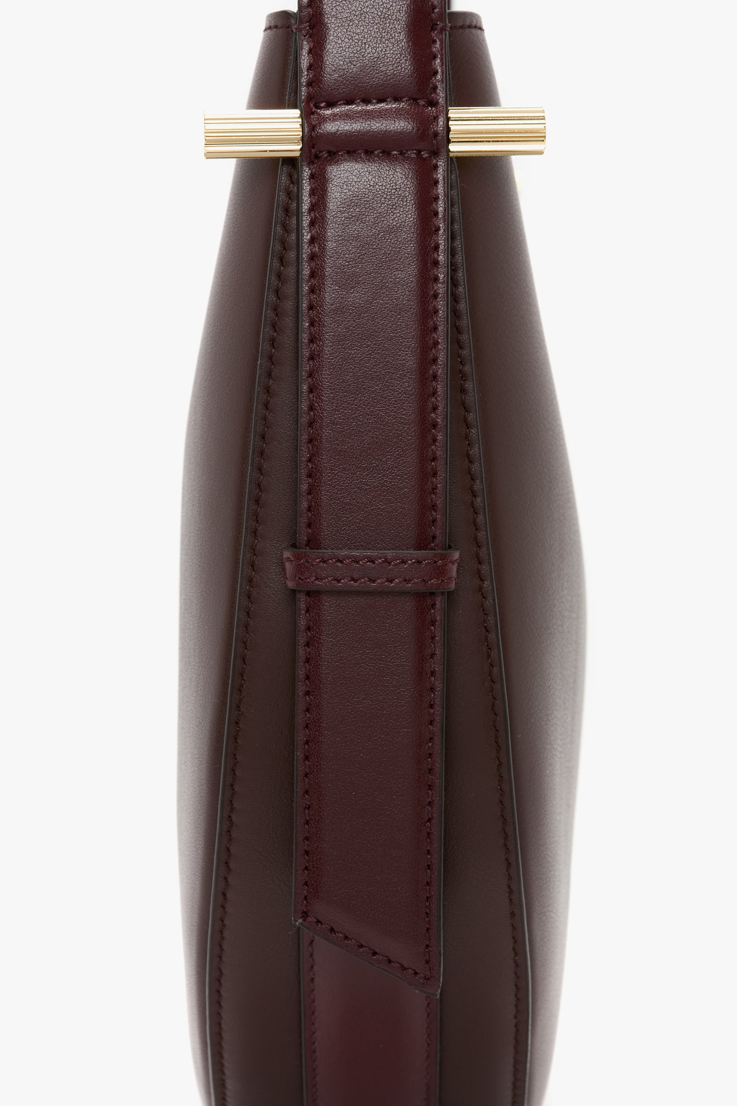Medium Dia Hobo Bag In Burgundy Leather