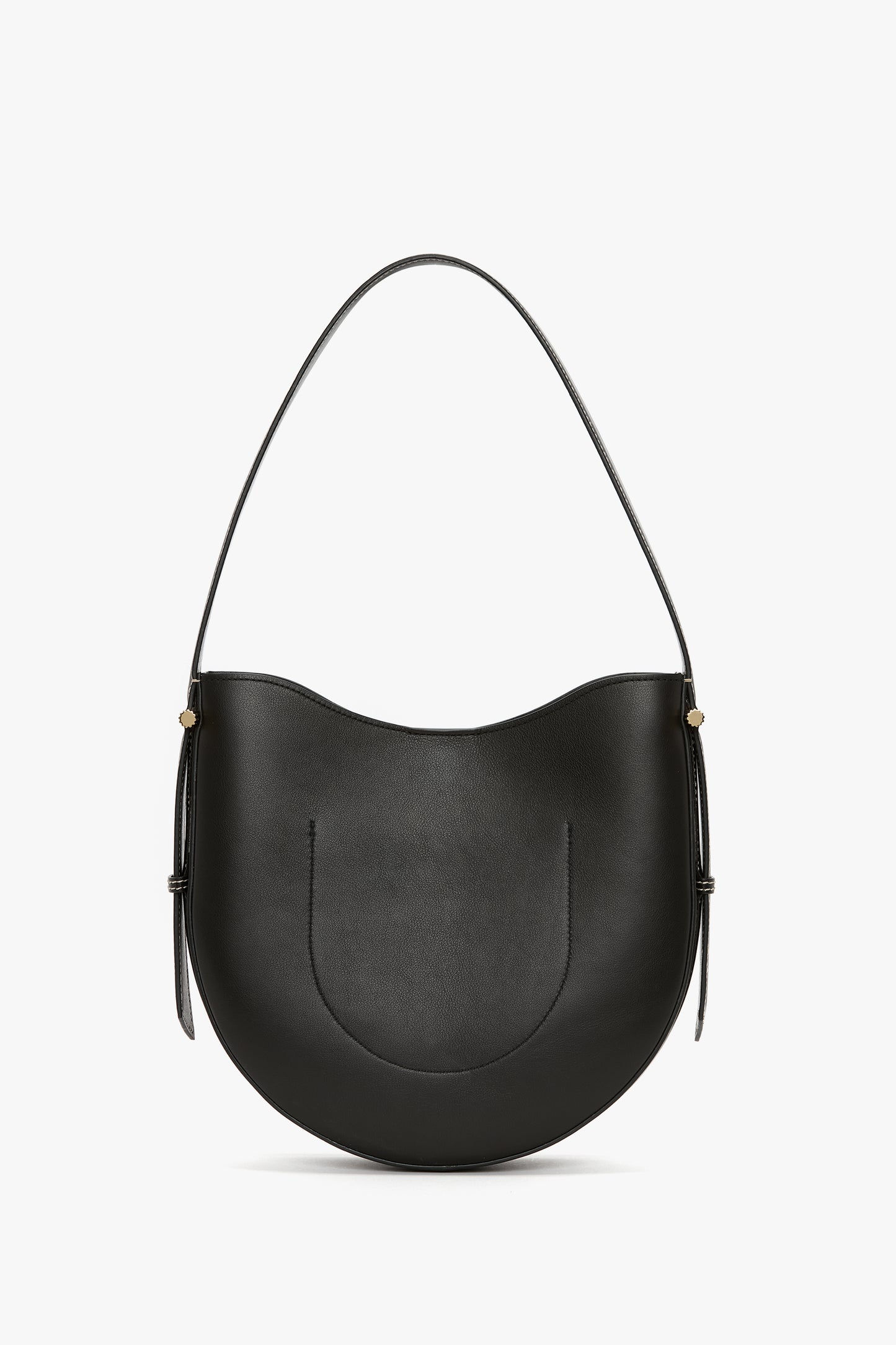 Medium Dia Hobo Bag In Black Leather