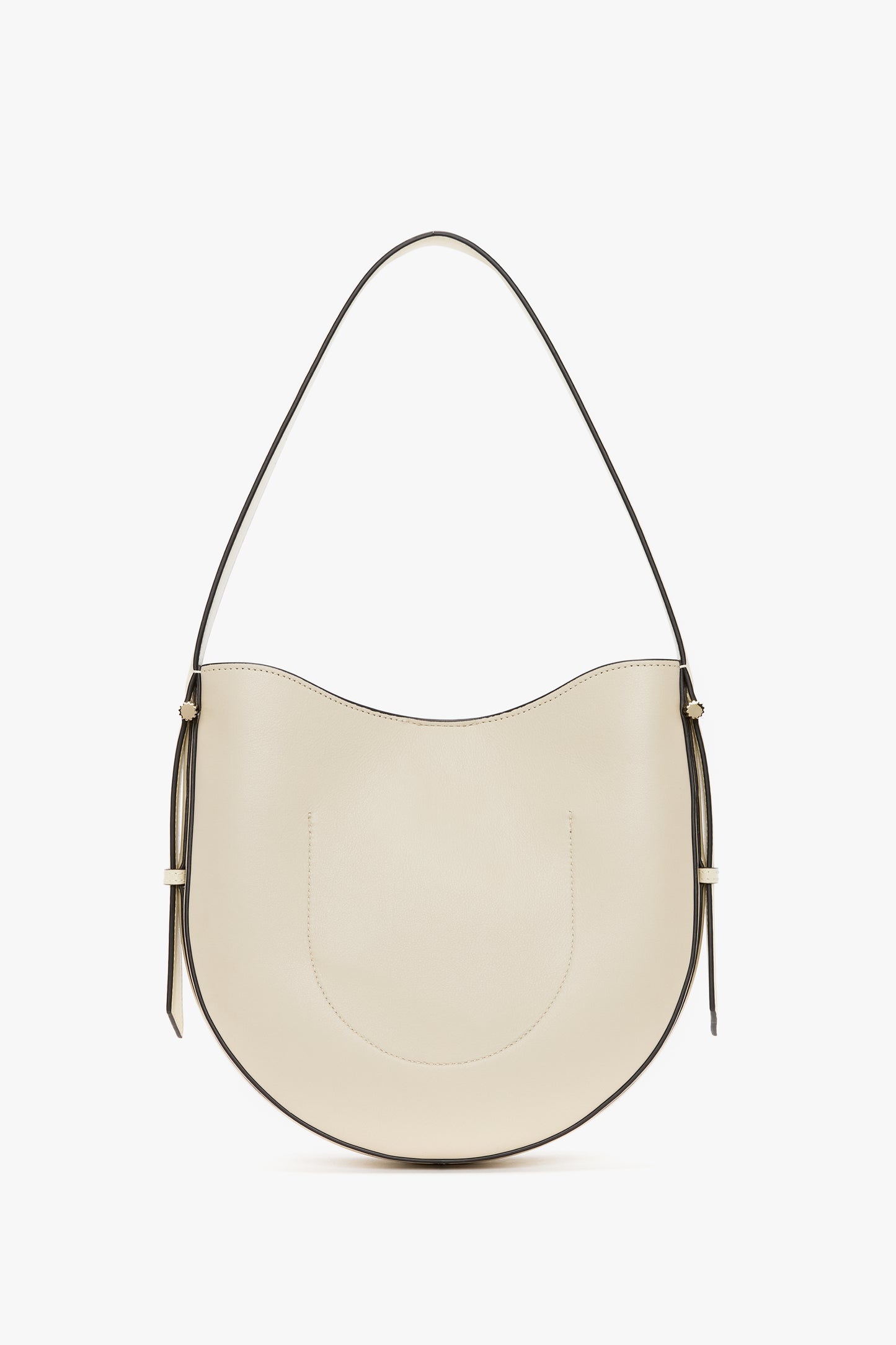 Medium Dia Hobo Bag In Ivory Leather