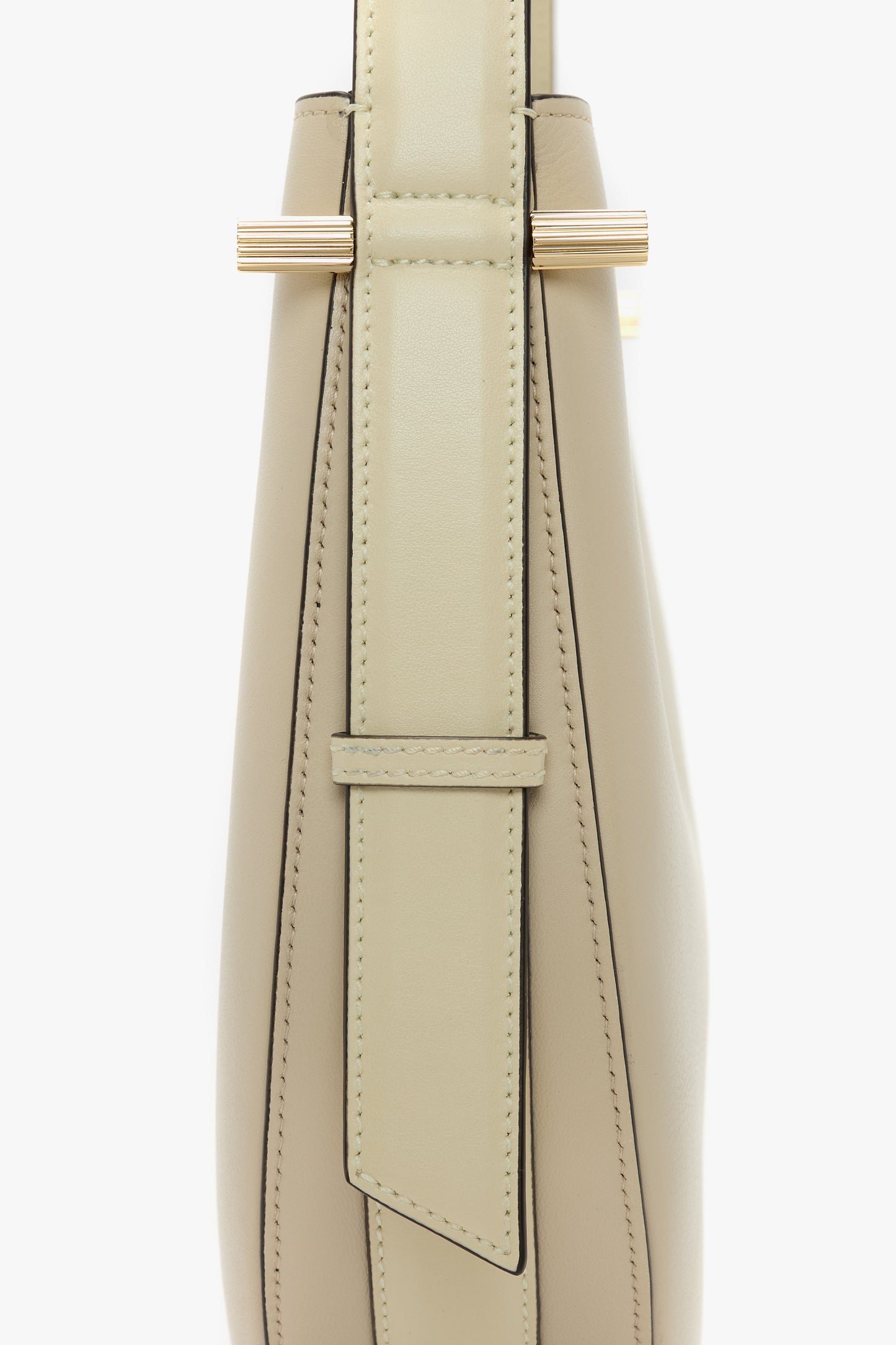 Medium Dia Hobo Bag In Ivory Leather