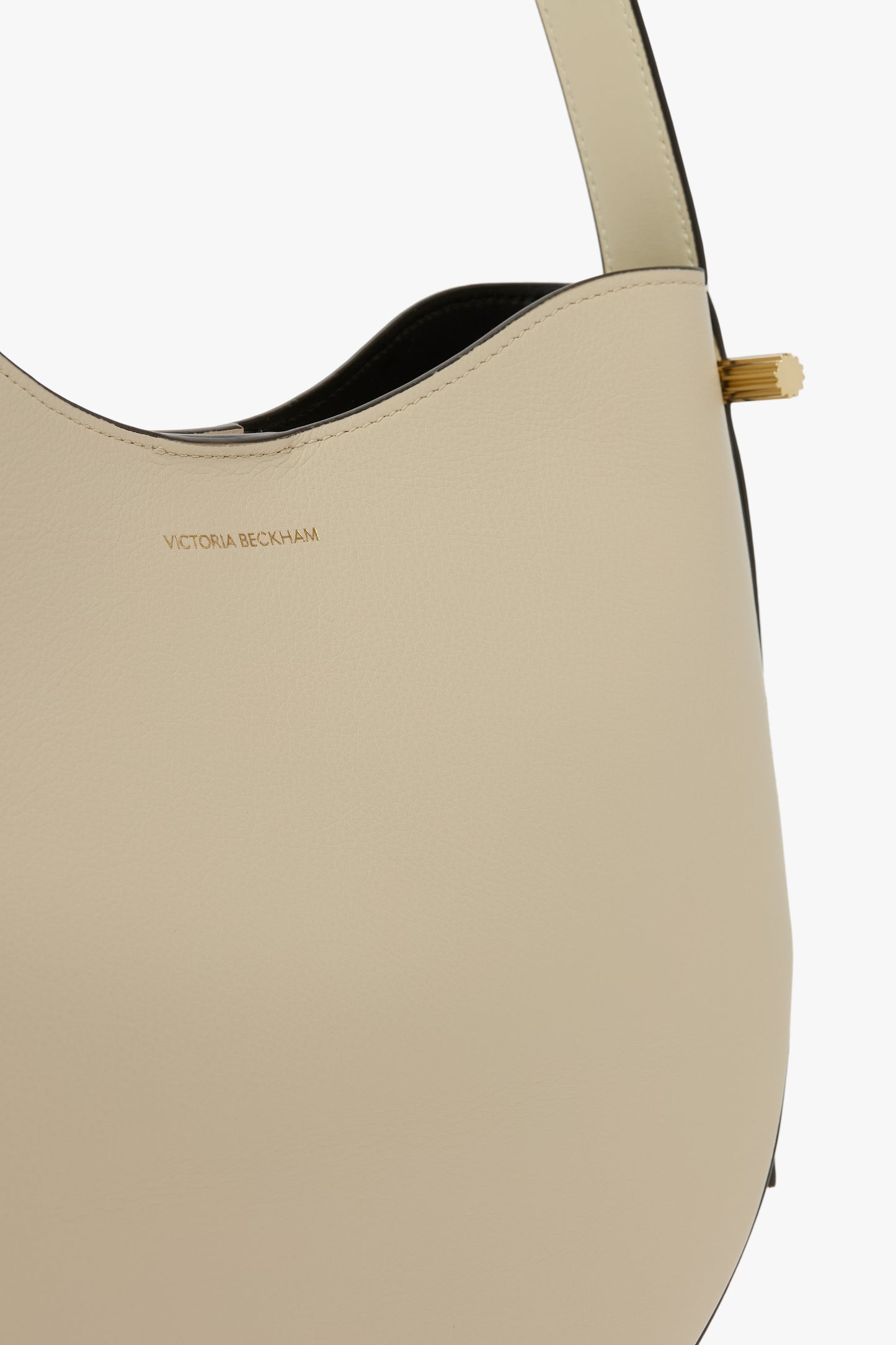 Medium Dia Hobo Bag In Ivory Leather