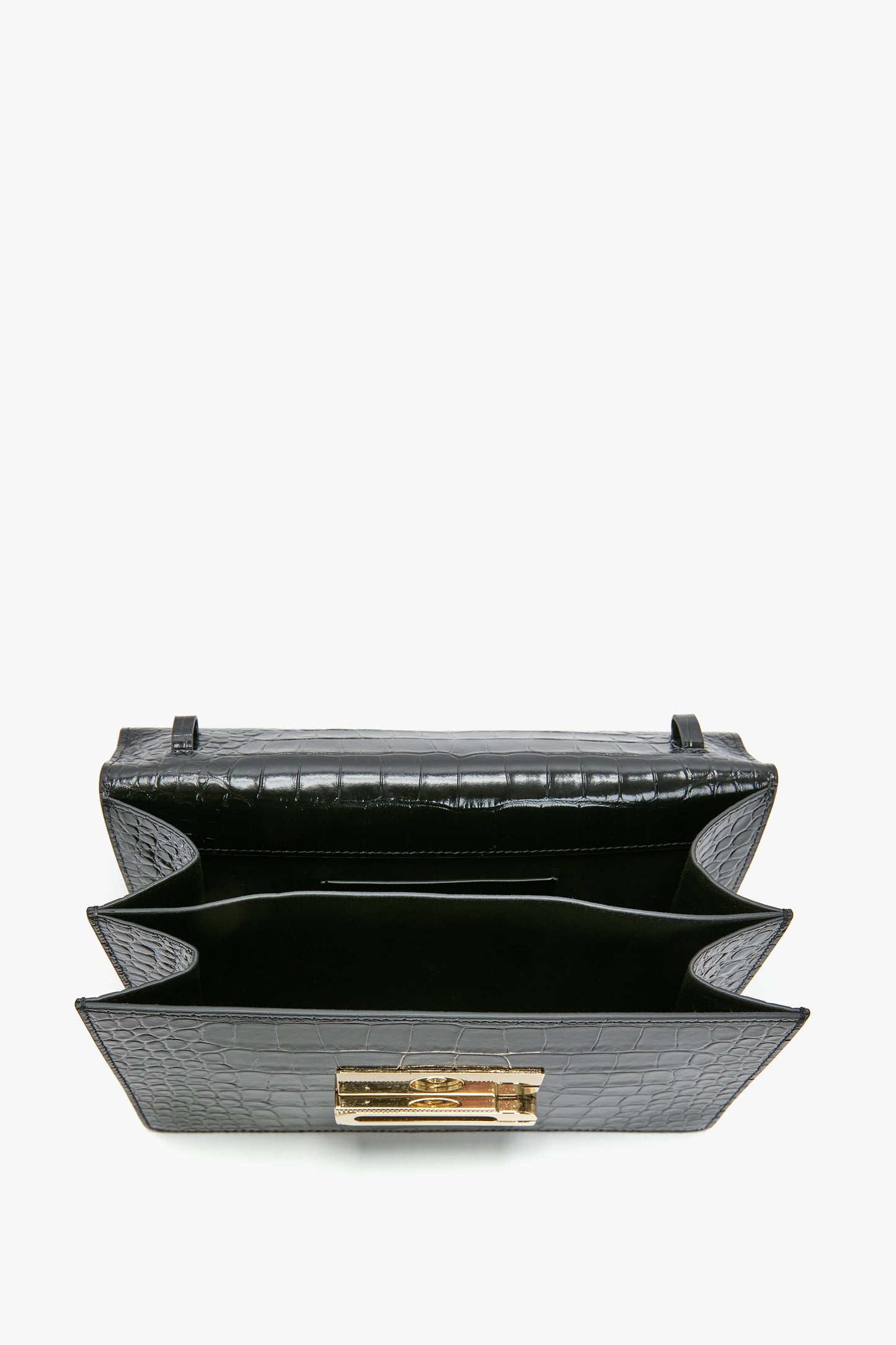Dorian Bag In Embossed Black Leather