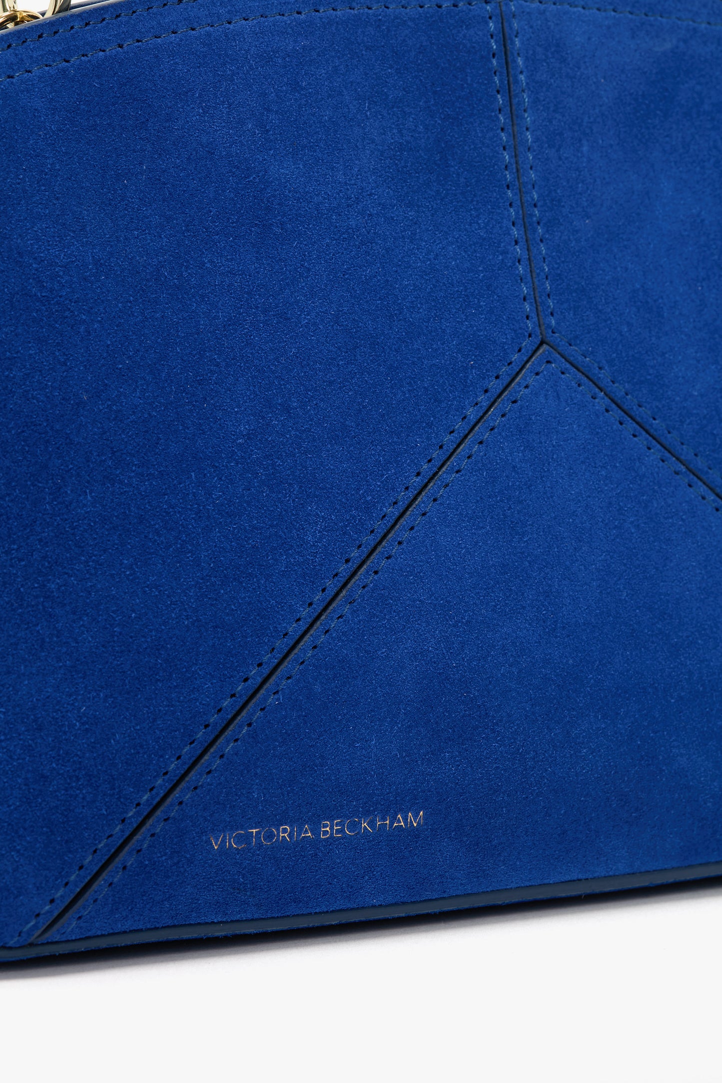 Victoria Crossbody Bag In Sapphire Blue Suede