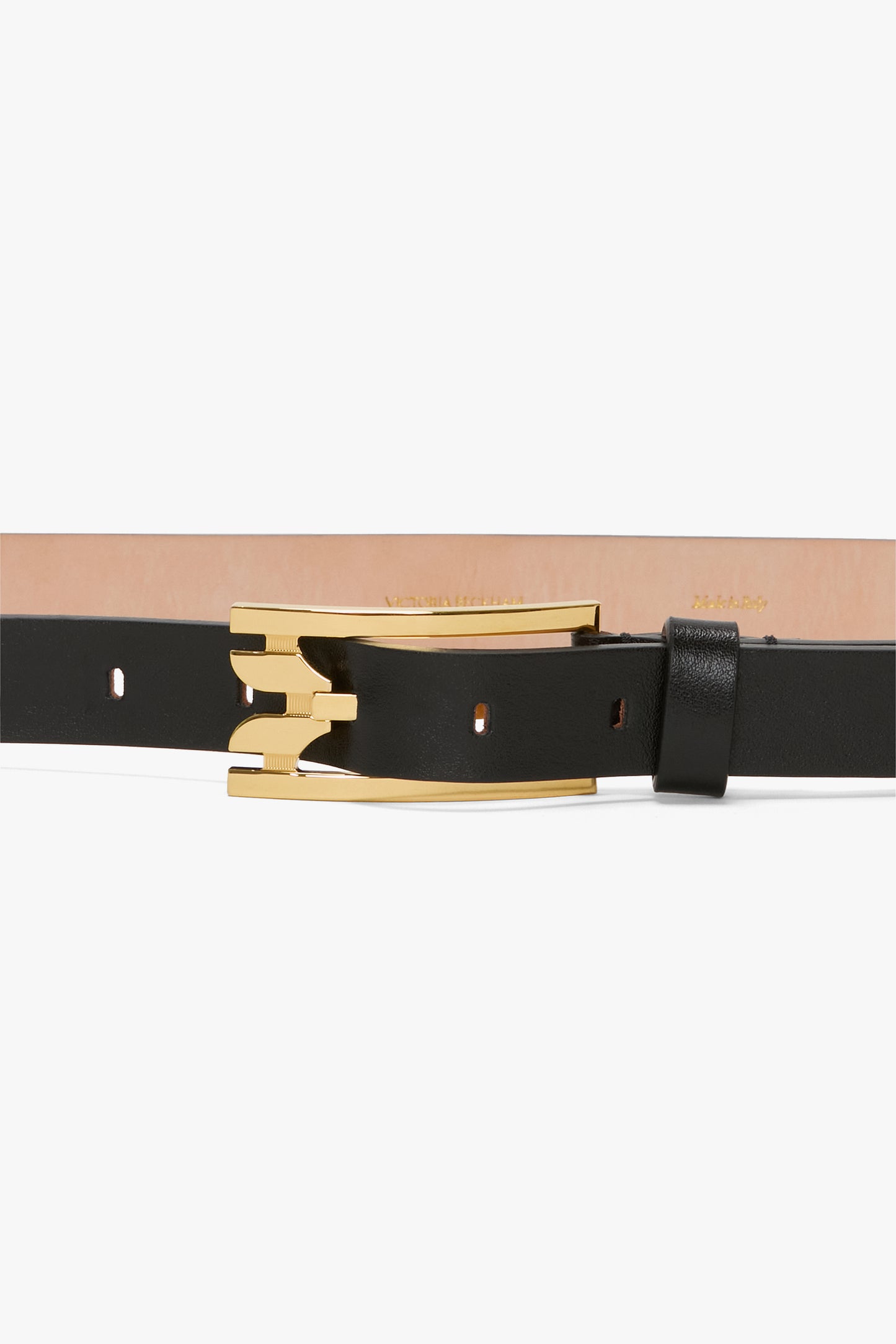 Dorian Pin-Buckle Belt In Black Smooth Leather