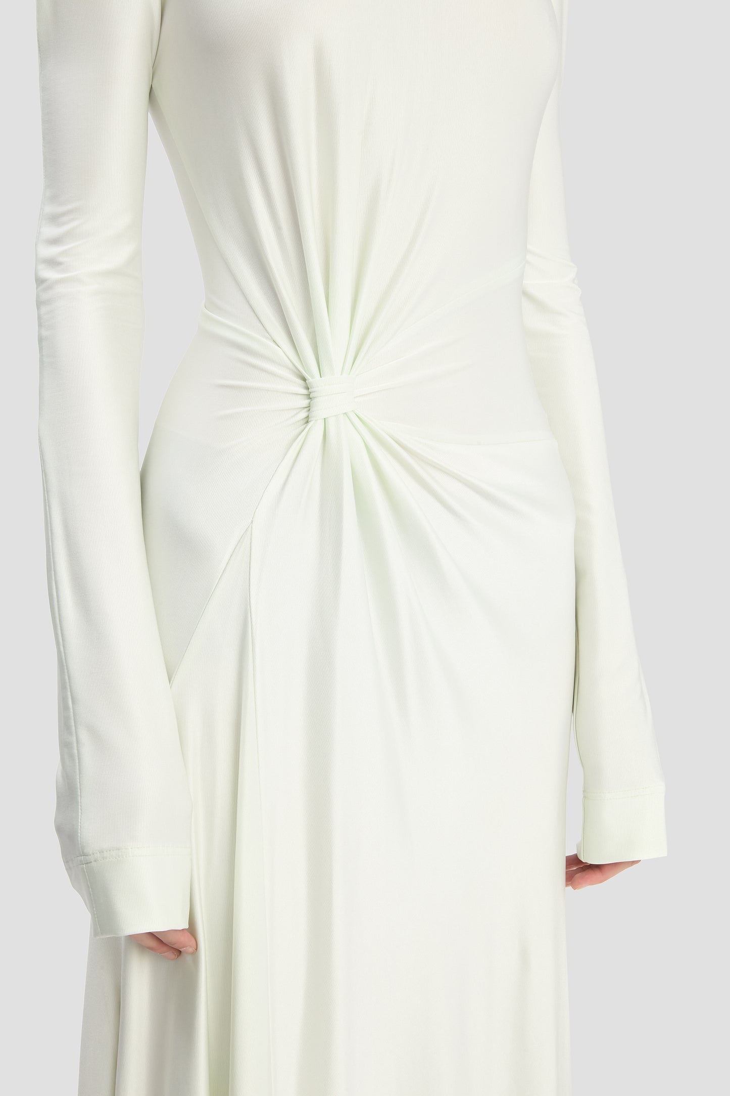 Twist Waist Gown In Aloe