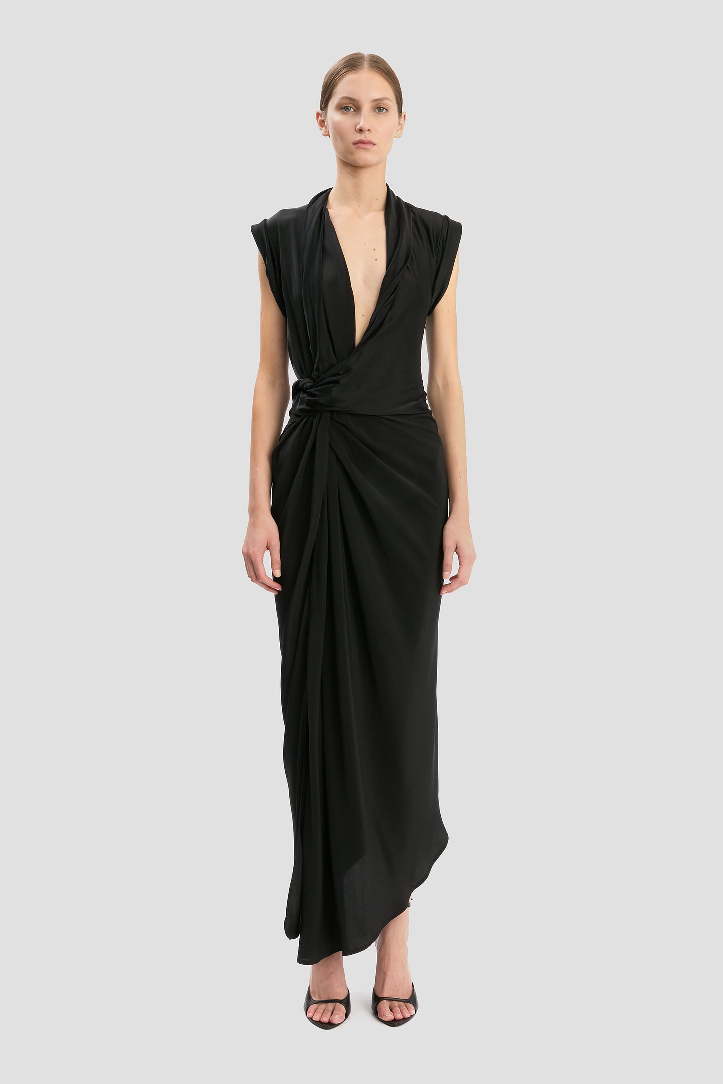 Twist Dress In Black