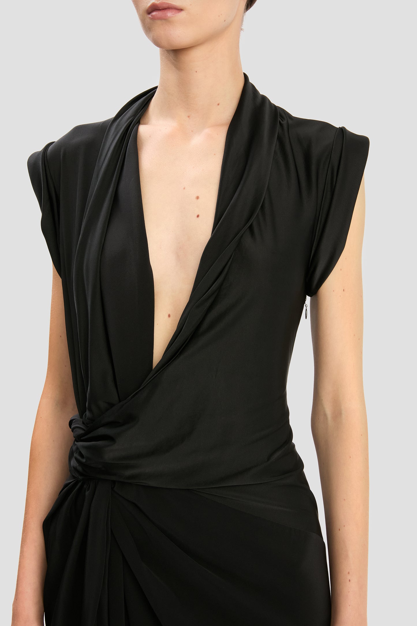 Twist Dress In Black