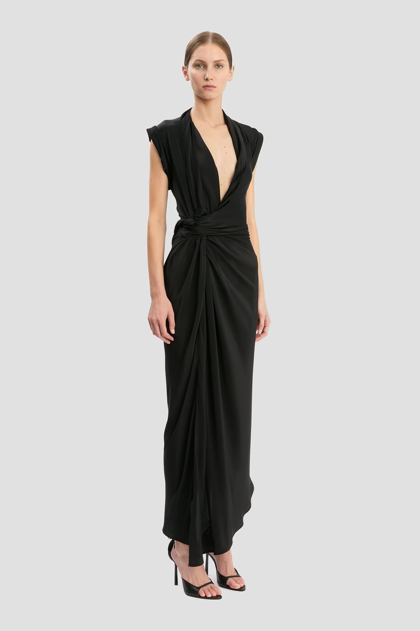 Twist Dress In Black