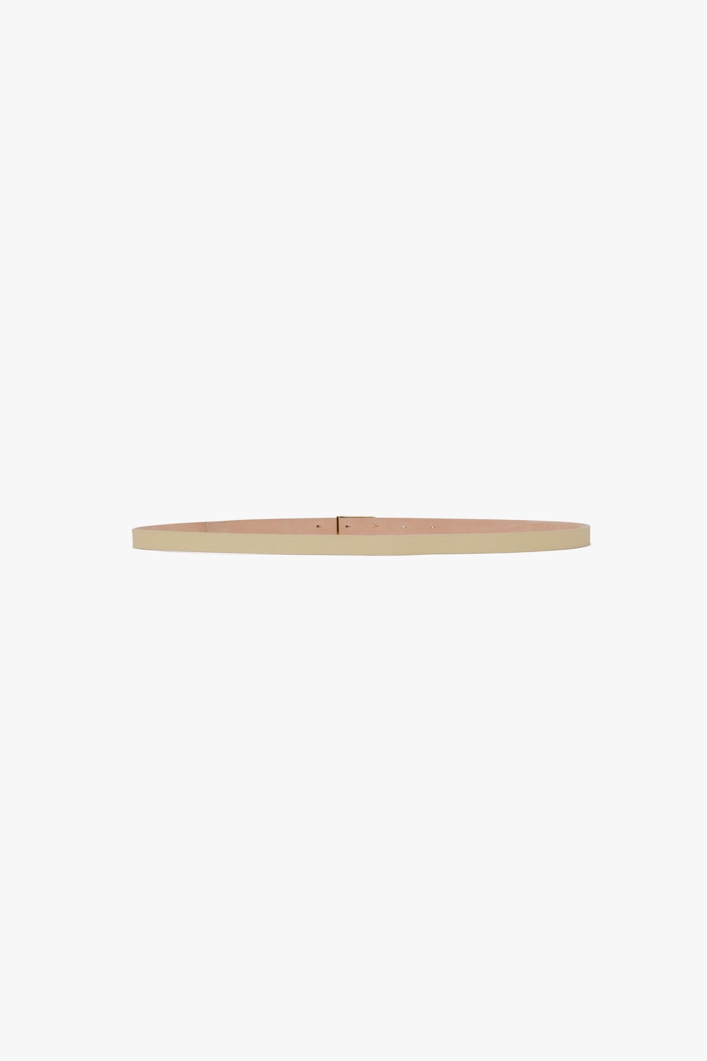 Micro Dorian Belt In Ivory Grained Leather
