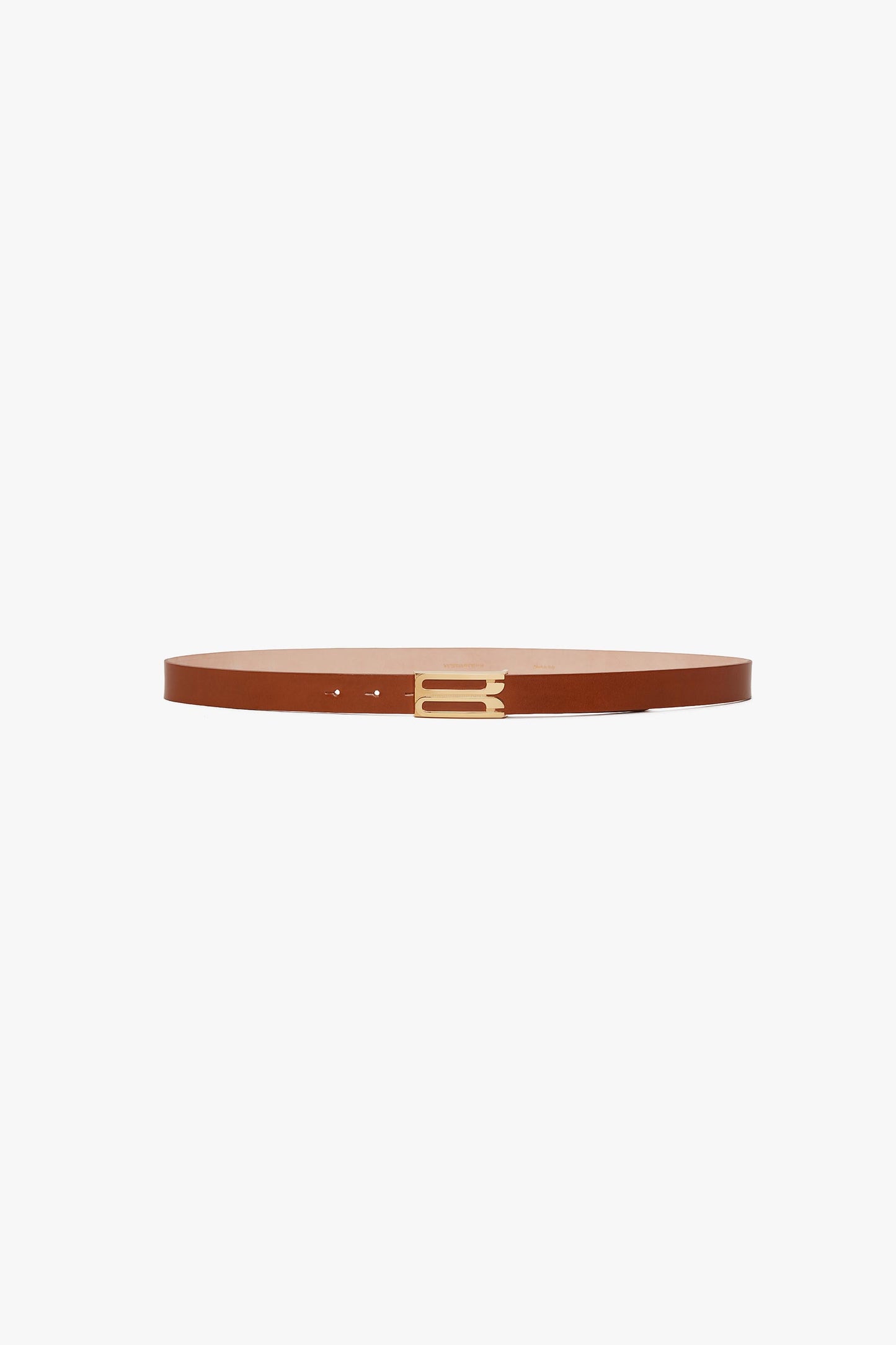 Dorian Belt In Tan Glossed Leather