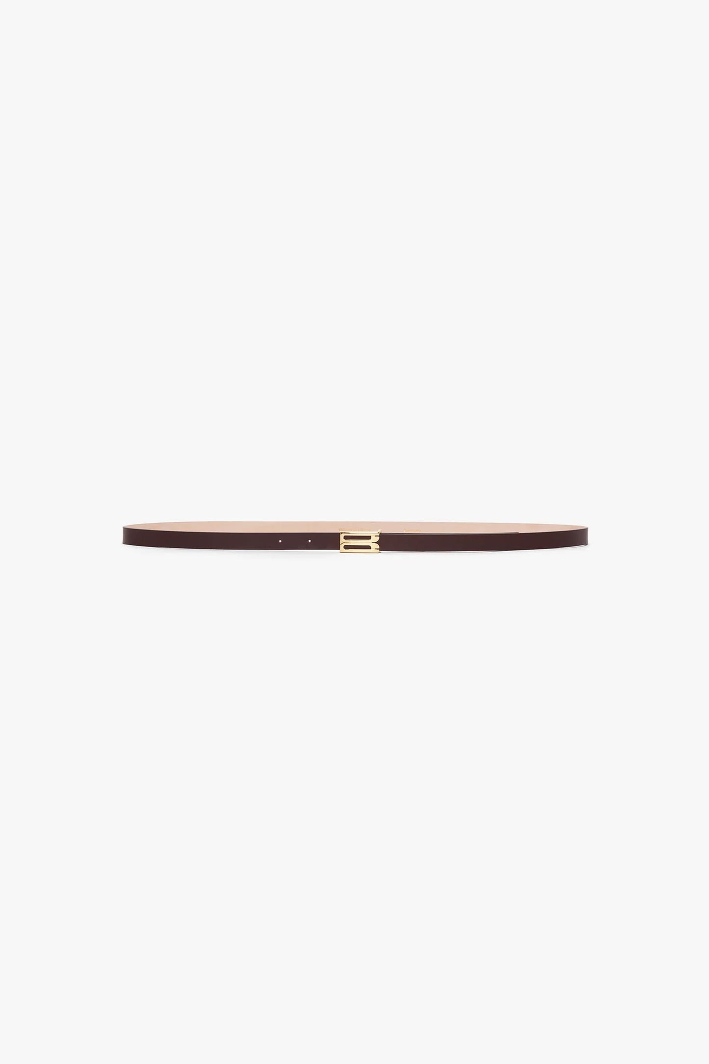 Micro Dorian Belt In Burgundy Leather