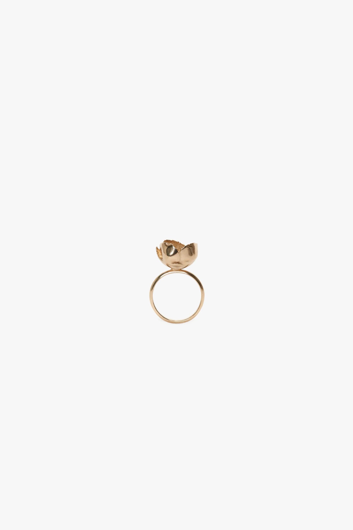 Camellia Flower Ring In Gold
