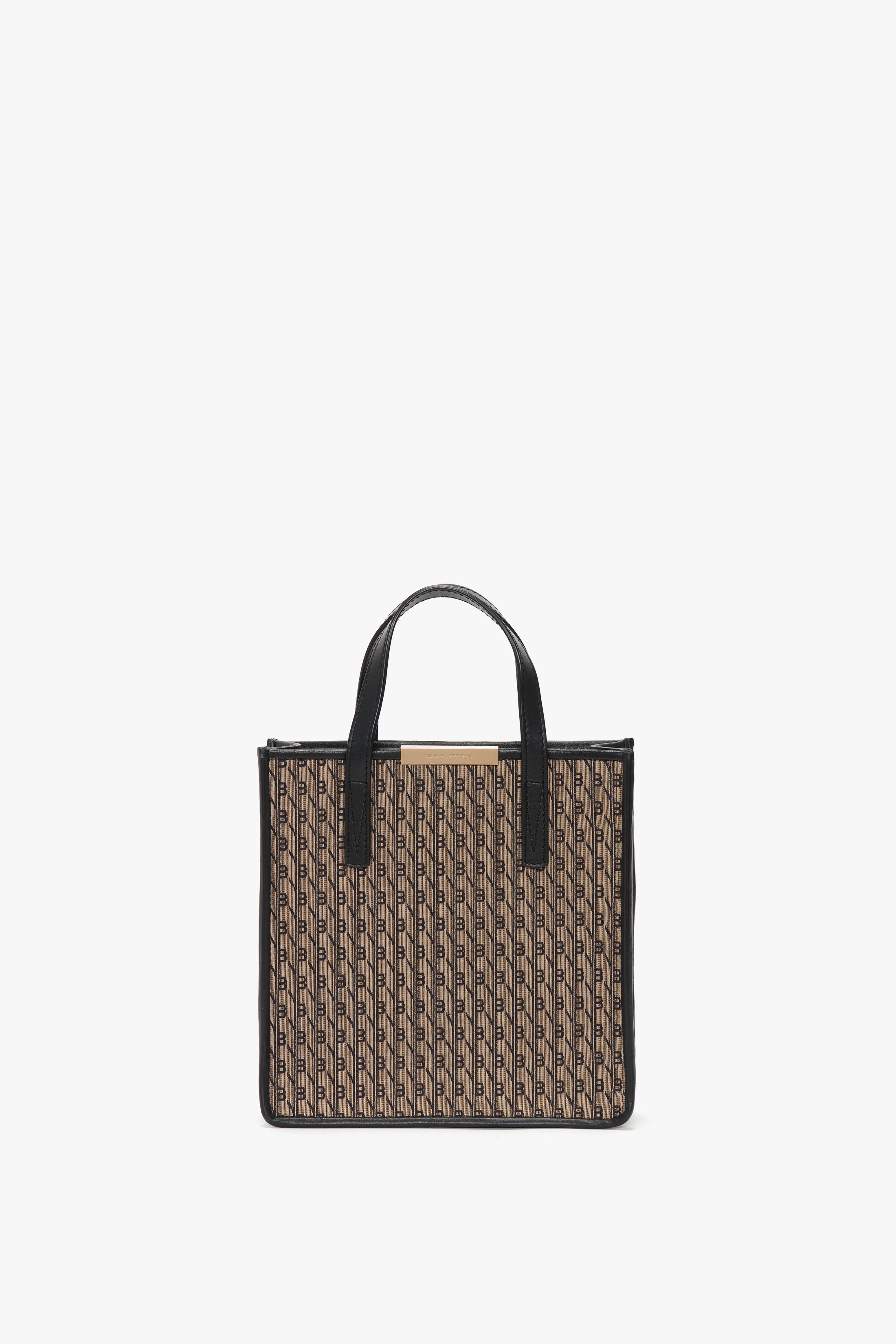 Fendi Logo 2-Way Smooth Ivory Leather Tote Bag