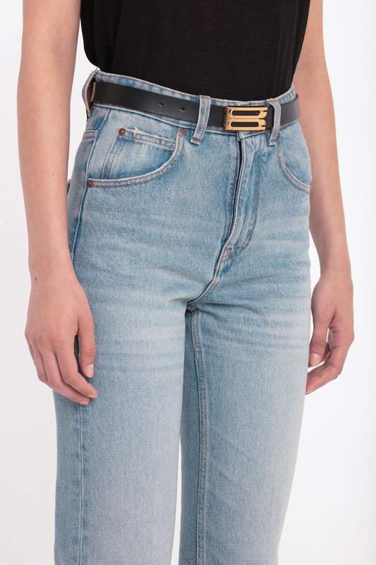 Julia High Waisted Jean In Pale Blue Wash