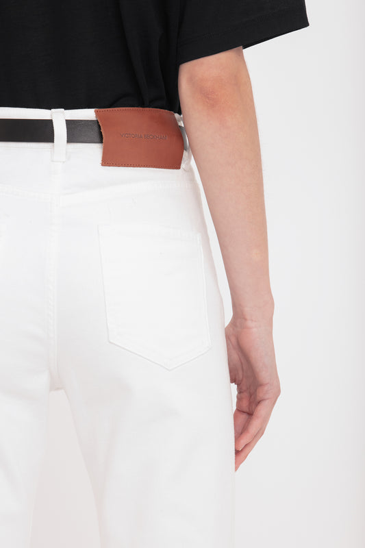 Julia High Waisted Jean In Washed White