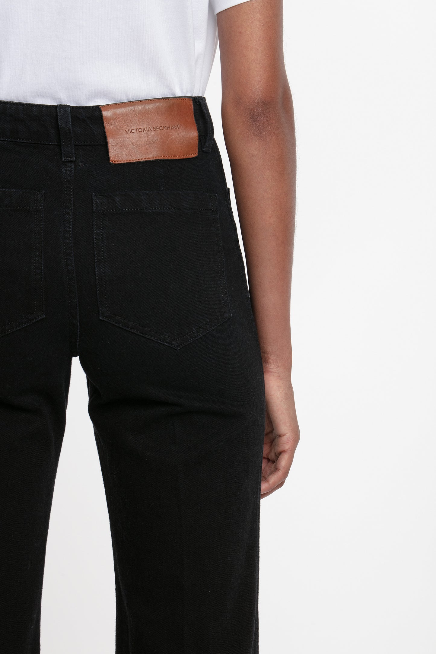 Alina High Waisted Stretch Jean In Washed Black