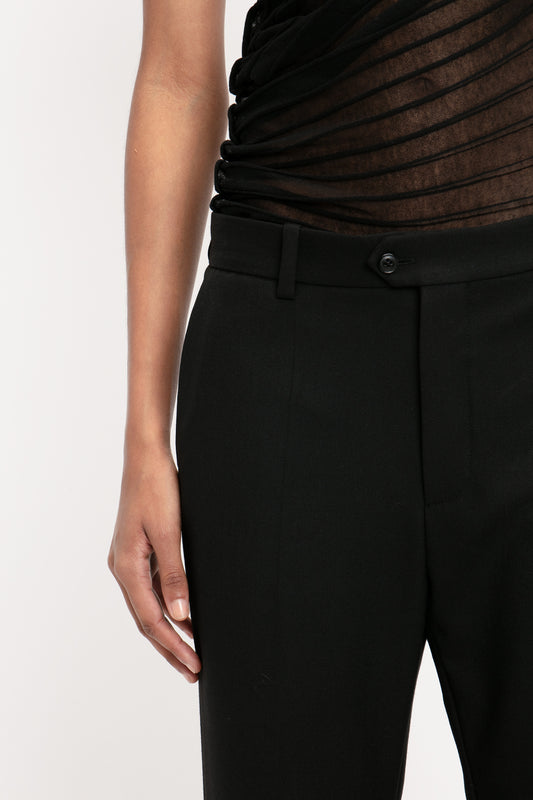 関税込み Victoria Beckham★Classic ストレートレッグ パンツ Classic Tailored Trouser In Black – Victoria Beckham Inc