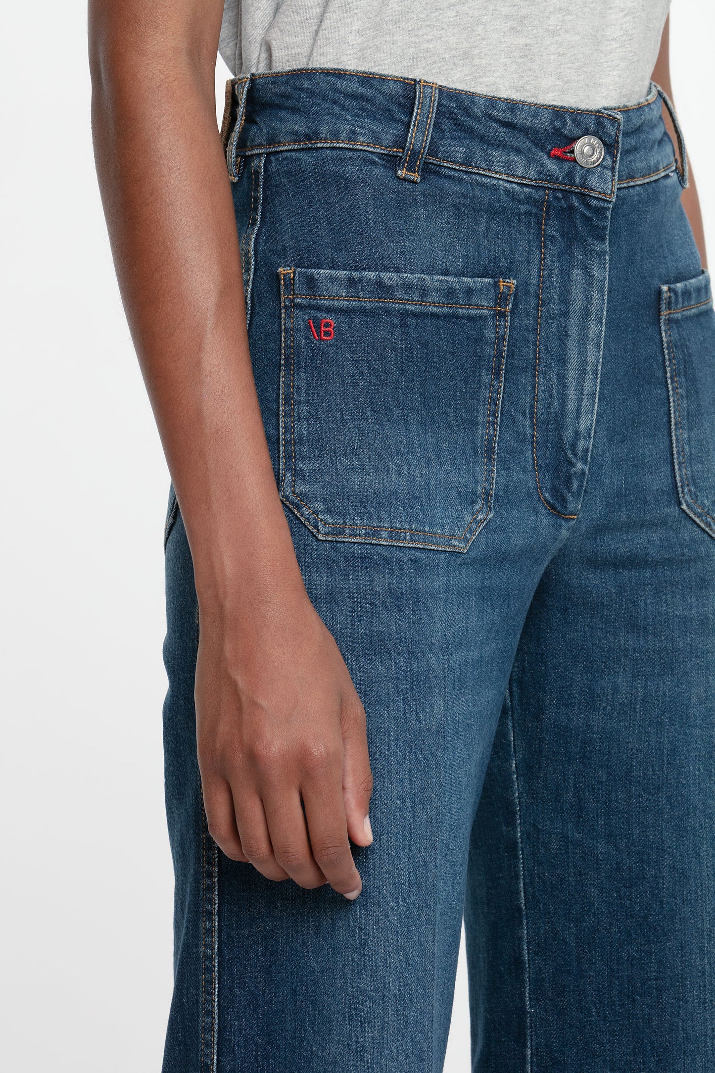 Alina High Waisted Jean in Dark Vintage Wash