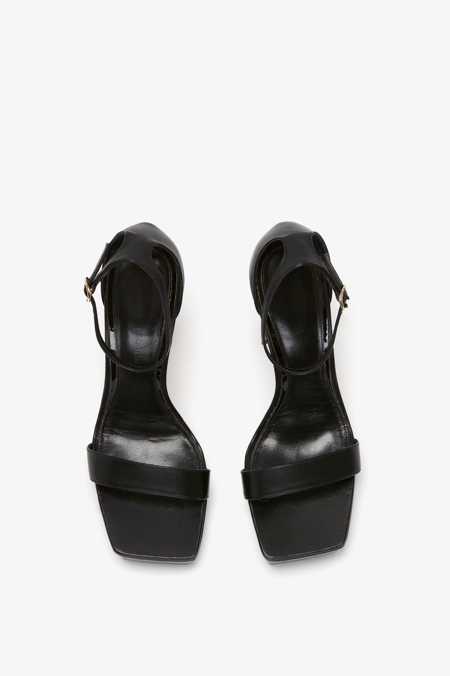 Squared Toe Platform Sandal in Black