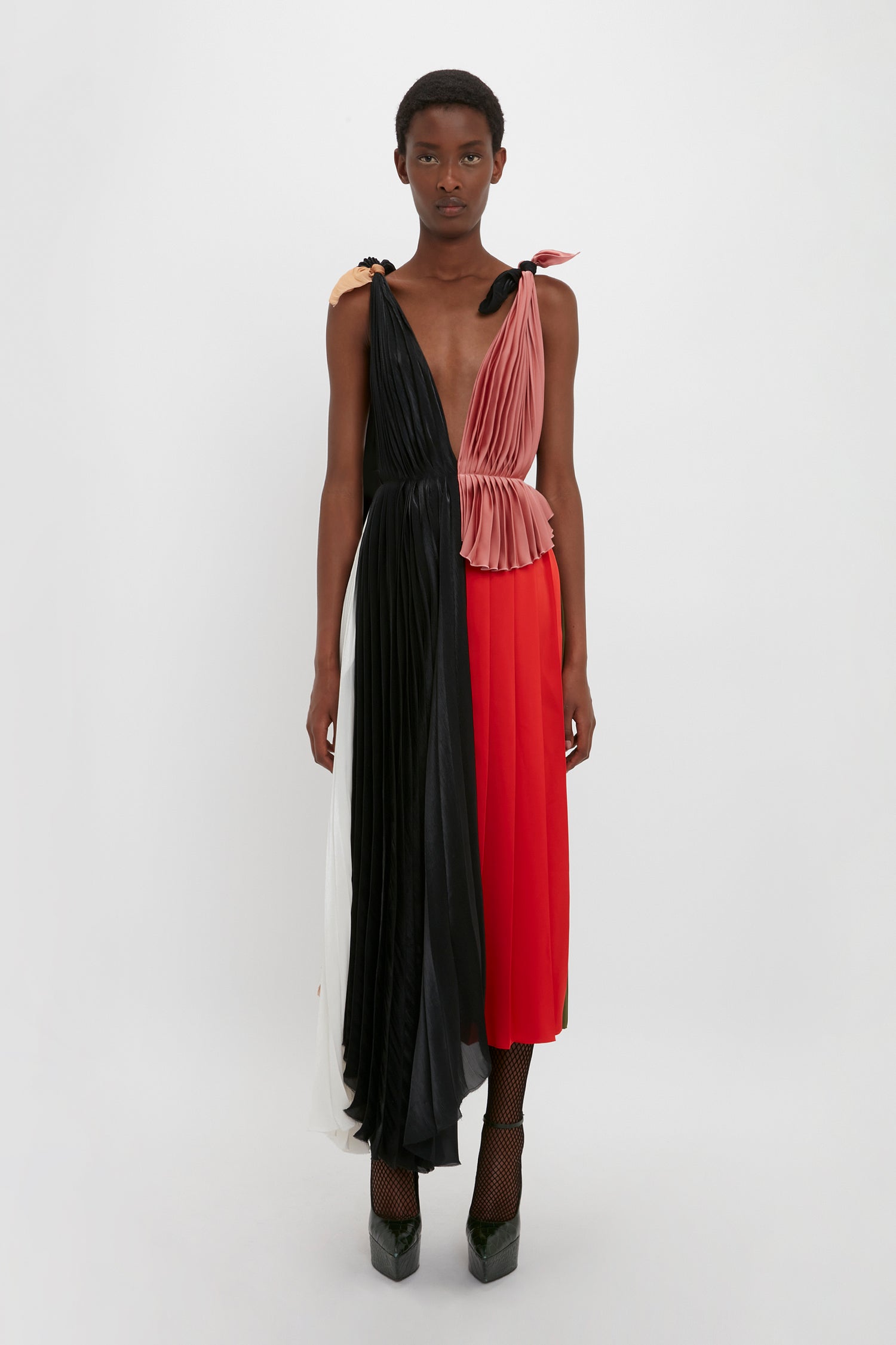 Asymmetrical Pleated Cape - Women - Ready-to-Wear