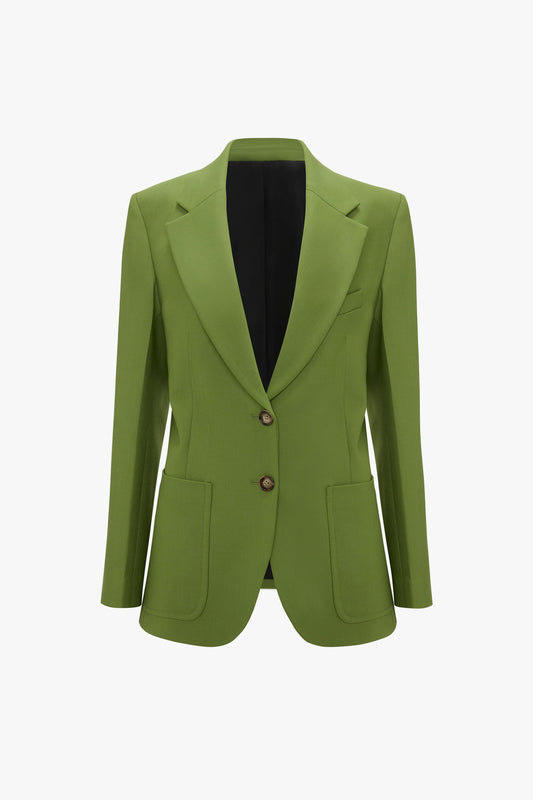 Patch Pocket Jacket In Serpent Green