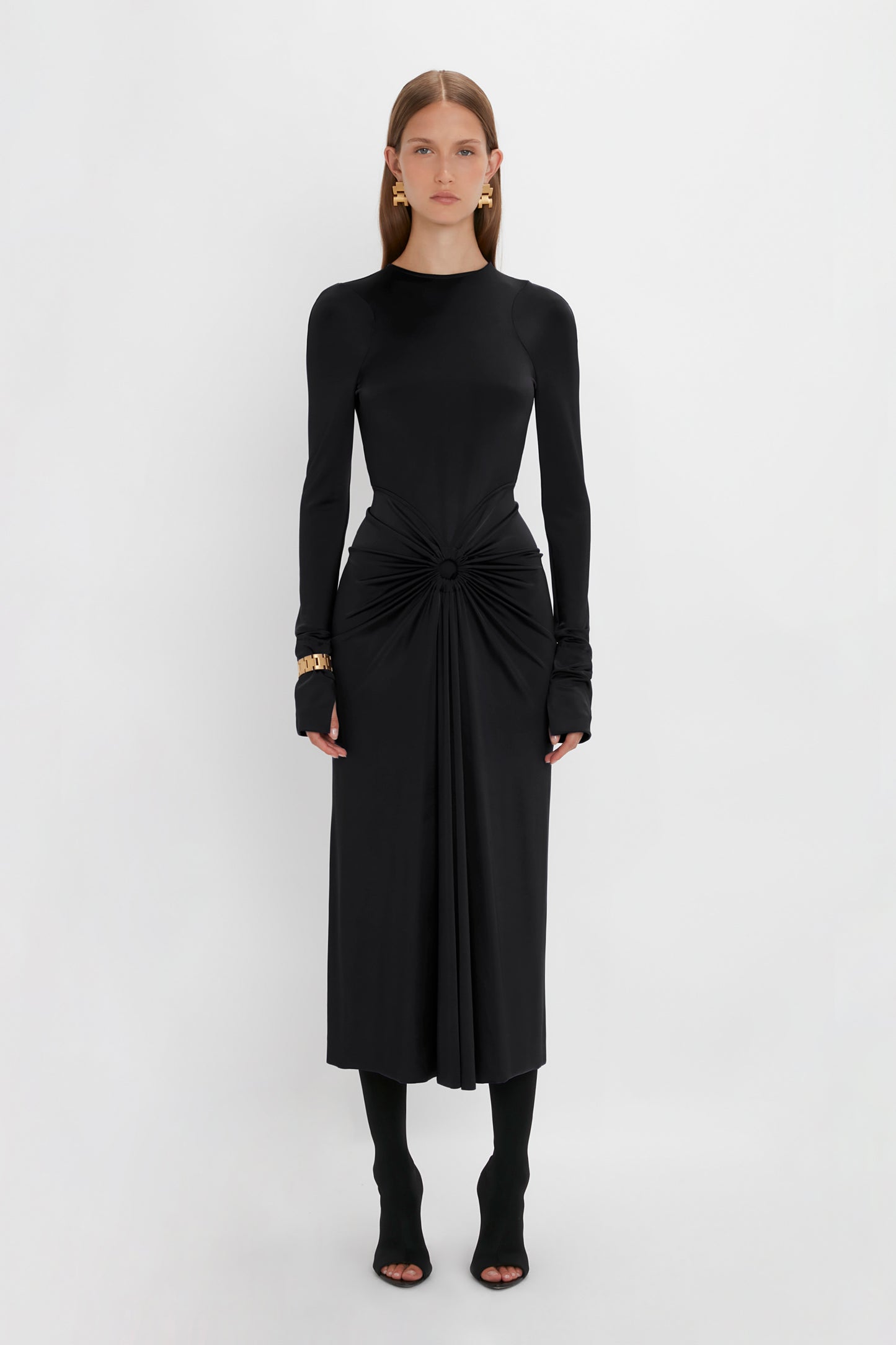Side Panel Trouser In Black – Victoria Beckham Inc