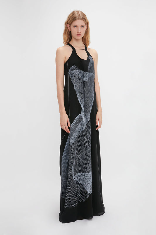 Womens Victoria Beckham ivory Lace-Insert Maxi Dress