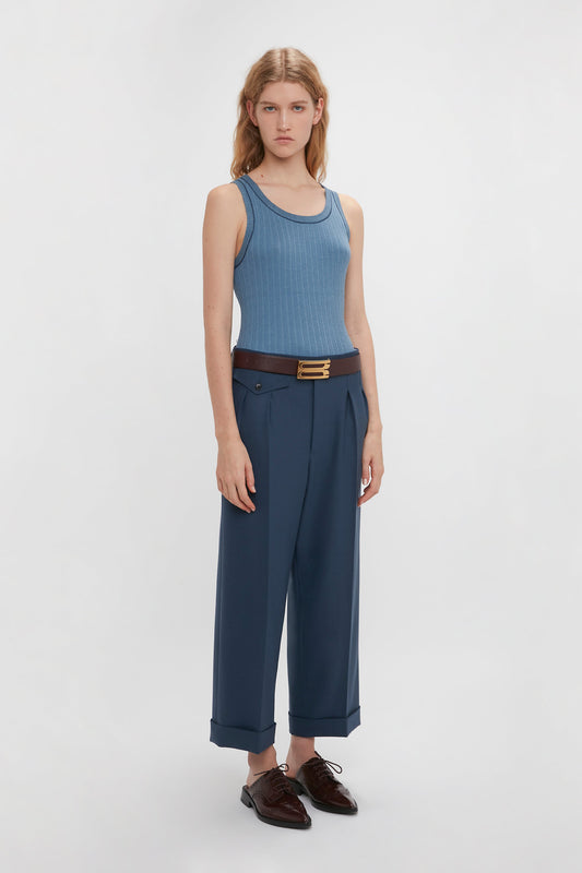 Shannon Designer Inspired Tailored Trousers - Teal Green - Style Of Beyond