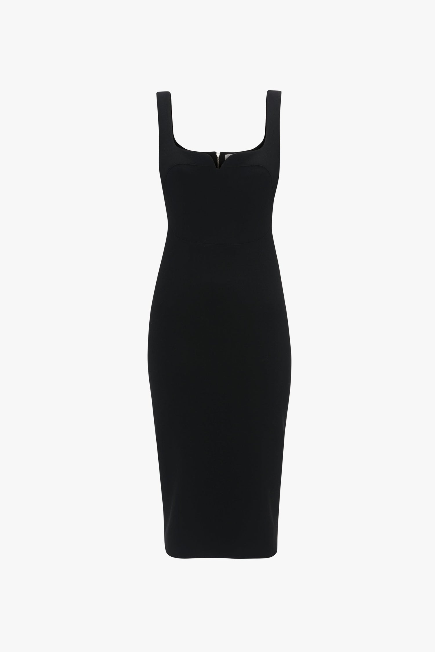 Sleeveless Fitted T-Shirt Dress In Black – Victoria Beckham US