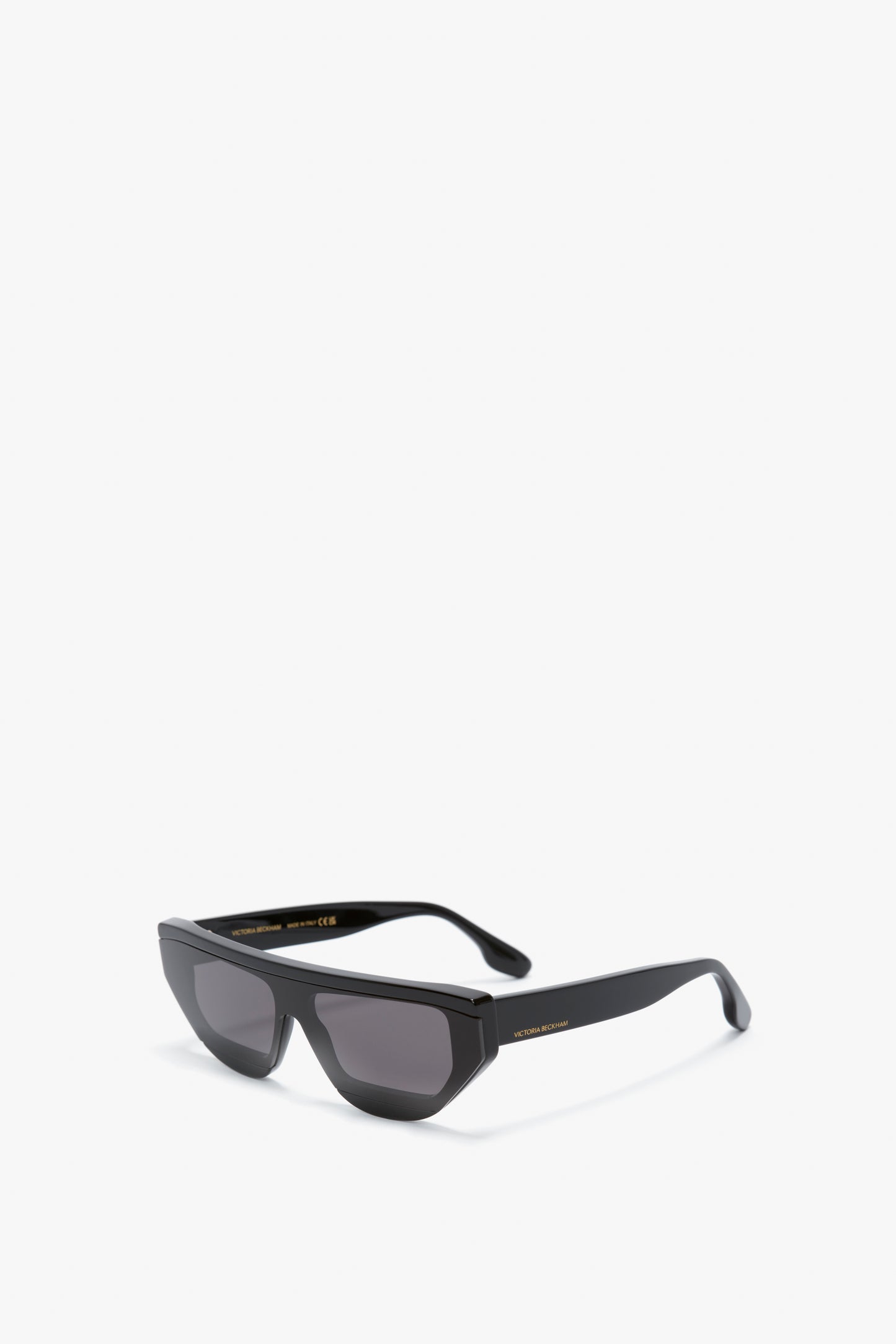 Layered Lens Visor Sunglasses In Black