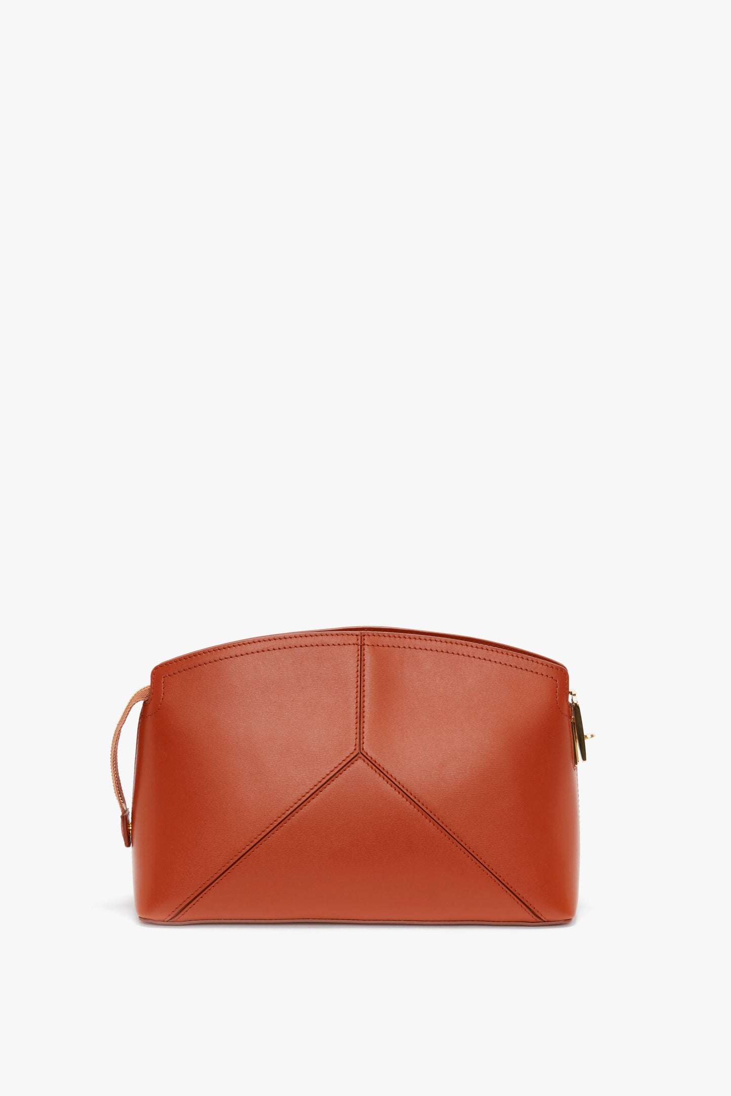 Victoria Clutch Bag In Tan Leather
