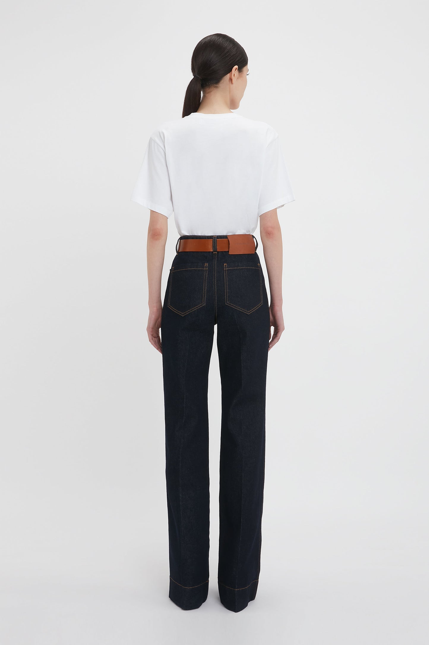 Alina High Waisted Jean In Dark Indigo Rinse