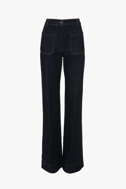 Alina High Waisted Jean In Dark Indigo Rinse