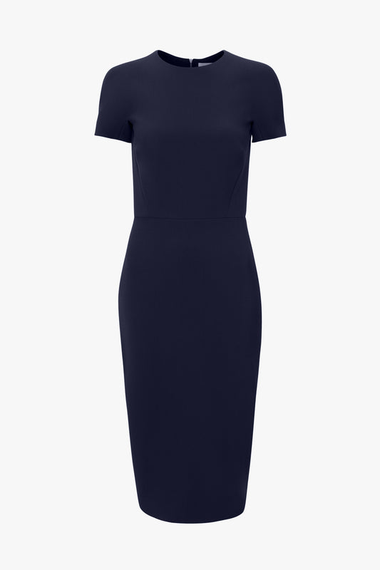 Exclusive Fitted T-Shirt Dress In Ink Blue