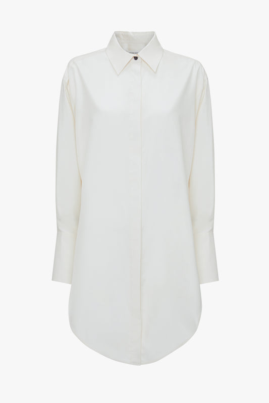 Exclusive Wrap Front Blouse In Off White