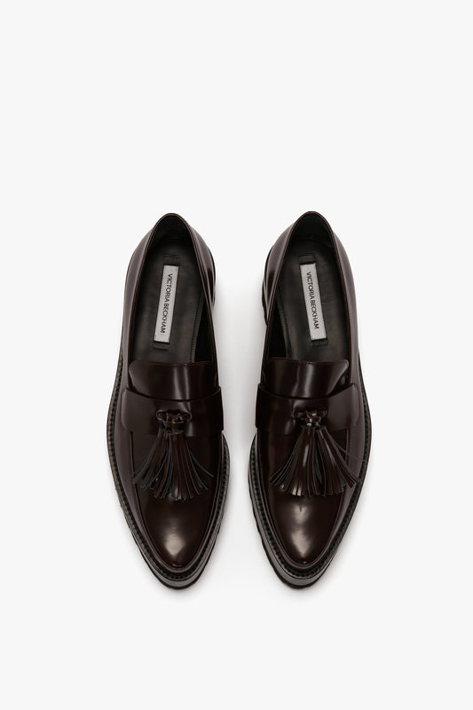 Loafer With Toggles In Port Leather