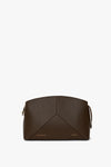 Victoria Clutch Bag In Khaki Grained Leather