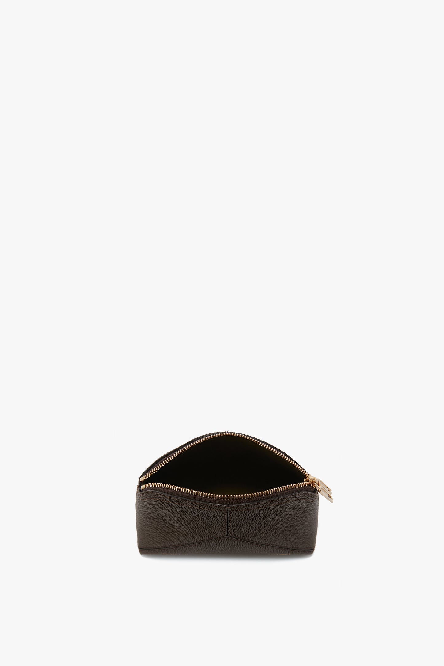 Exclusive Victoria Mini Wash Bag In Khaki Leather