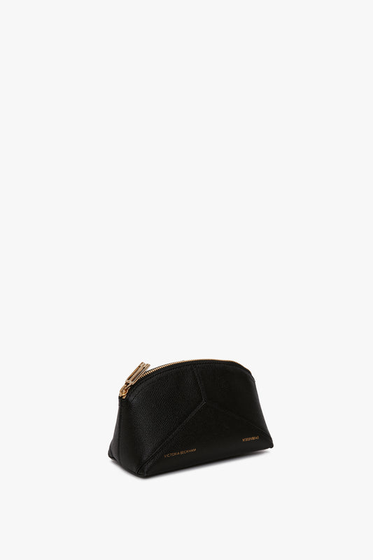 Exclusive Victoria Mini Wash Bag In Black Leather