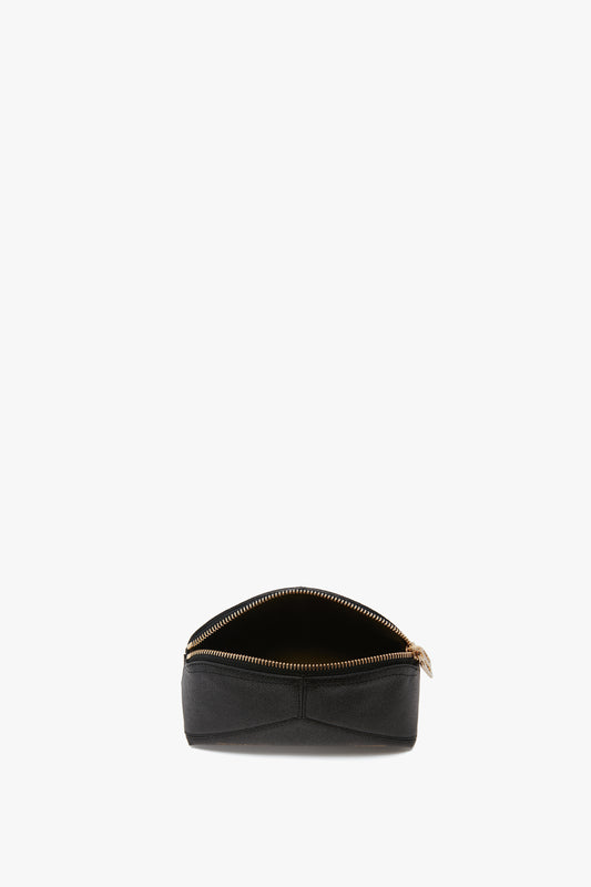 Exclusive Victoria Mini Wash Bag In Black Leather