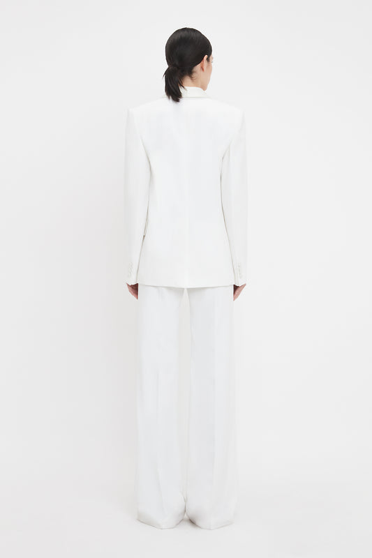 Shawl Collar Tux Jacket In Ivory